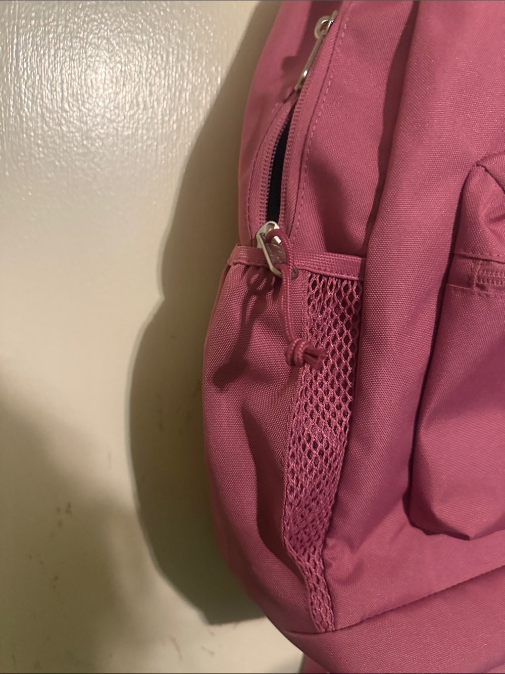 Jansport Rose Pink Backpack with Front Pocket - Picture 3 of 8